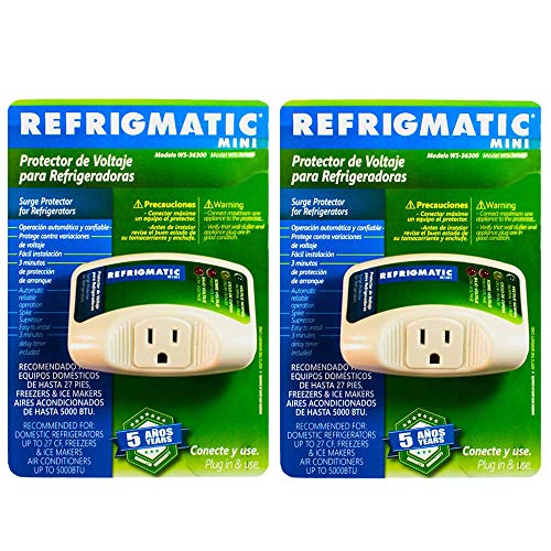 Product Cover Refrigmatic WS-36300 Electronic Surge Protector for Refrigerator - Up to 27 cu. ft. (2 Pack)