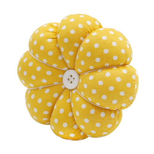 Product Cover YISTA Wrist Pin Cushion Wearable Pumpkin Sewing Pin Cushions for Needlework (Yellow)