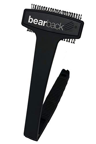 Product Cover Bearback Back Scratcher Black Edition: A Uniquely Better Back Scratching Experience. Luxury Folding Back and Body Brush. (Black)