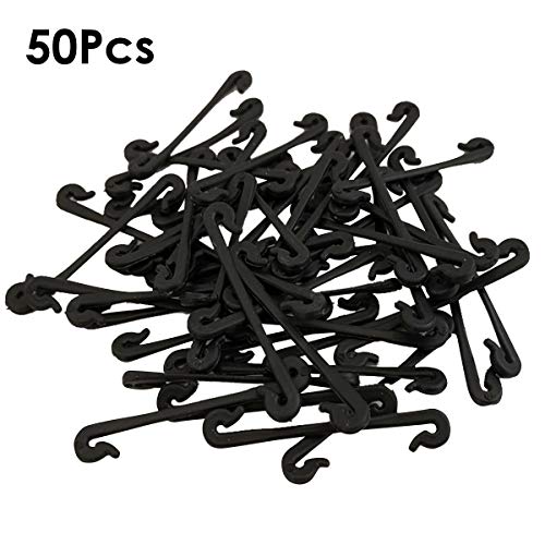 Product Cover 50pcs Plant Support/Clip/Holder Garden Plants Bundled Buckle Vines Vegetable Strapping Clips Plastic Plant Clips Fruit Cherry Tomato Trellis Hook Grape Branches Fixing Clips Fastener Tool