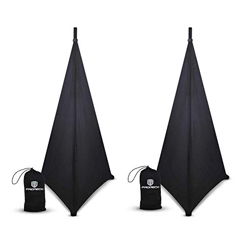 Product Cover PRORECK Speaker Stand Cover Tripod Stand Skirt Skrim 360 Degree Cover Black x 2