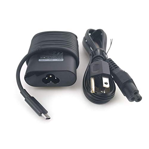 Product Cover New Dell Laptop Charger 45W watt USB Type C (USB-C) AC Power Adapter Include Power Cord for Dell XPS 13 9365 9370 9380,Latitude 7275 7370 5175 5285 5290-2in1 7390-2in1,LA45NM150,0HDCY5