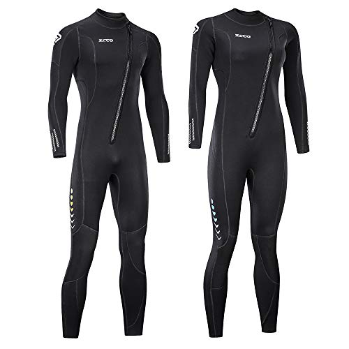 Product Cover ZCCO Ultra Stretch 3mm Neoprene Wetsuit, Front Zip Full Body Diving Suit, one Piece for Men-Snorkeling, Scuba Diving Swimming, Surfing