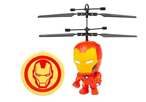 Product Cover Iron Man 3.5 Inch Flying Figure IR UFO Big Head Remote Control Marvel Helicopter