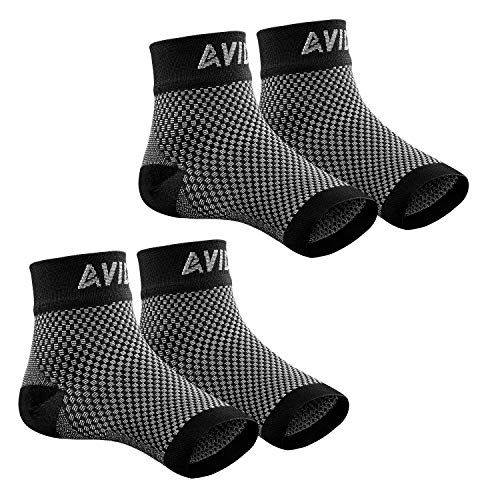 Product Cover Ankle Brace for Men Women (1 or 2 Pairs) AVIDDA Plantar Fasciitis Socks with Arch Support Compression Foot Sleeve for Achilles Tendon Support Sprained Ankle Swelling Flat Feet