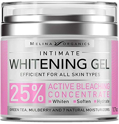 Product Cover Bleaching Cream for Intimate Areas - Made in USA - Potent Whitening Cream with Arbutin (Glycosylated Hydroquinone), Hyaluronic Acid & Aloe Vera - Dark Spot Remover for Body & Skin Lightener - 1.7 Oz