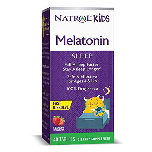 Product Cover Natrol Kids' Melatonin Fast Dissolve Tablets - Strawberry Flavor - 40 Count