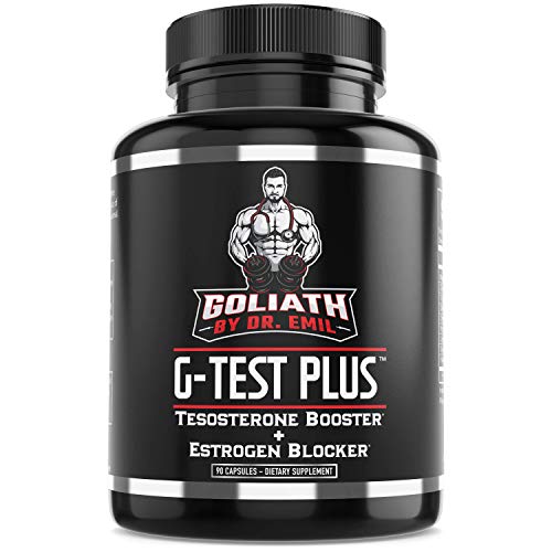 Product Cover Goliath by Dr. Emil - Test Booster + Estrogen Blocker - Max Strength Testosterone Booster for Men - Muscle Growth, Energy, Libido and Fat Burn (60 Pills)