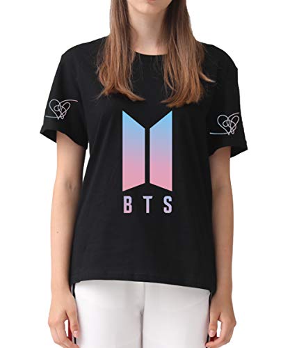 Product Cover DealRight BTS Love Yourself T Shirt Short Sleeve Jungkook Suga JIN Jimin J-Hope V RM Kpop Tee Crew Neck T-Shirts