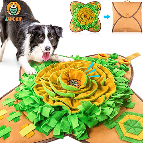Product Cover AWOOF Snuffle Mat Pet Dog Feeding Mat, Durable Interactive Puzzle Dog Toys Encourages Natural Foraging Skills