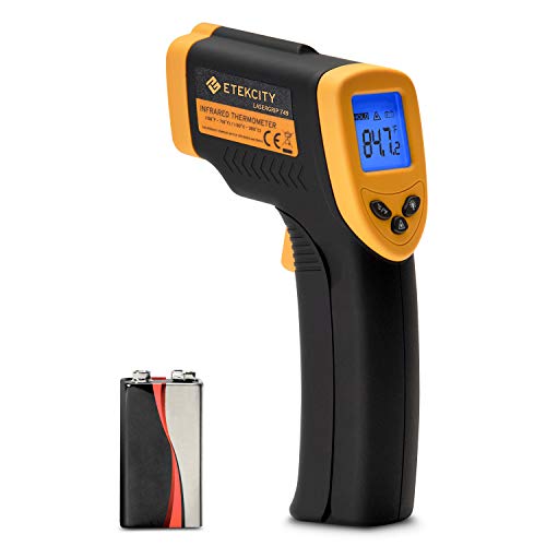 Product Cover Etekcity Infrared Thermometer Lasergrip 749 Digital Laser Temperature Gun Non-Contact IR Thermometer-58℉~1022℉ (-50℃～550℃), Standard Size, Yellow and Black
