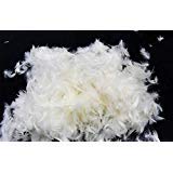 Product Cover Bulk Natural 5% White Goose Down Feather Filling DIY - Make Your Pillow, Comforter, Sleeping Bag and More (1/2lb)