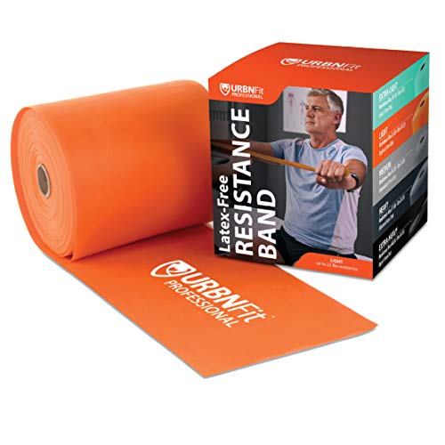 Product Cover Professional Resistance Bands - 25 Yards (75ft) Latex-Free Elastic Exercise Fitness Band Roll - No Scent, No Powder - Perfect for Physical Therapy & Rehab, Yoga, Pilates (Beginner .55mm Thick)
