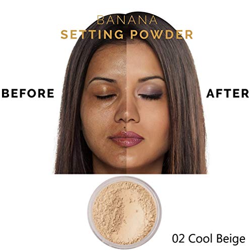Product Cover PHOERA Face Powder, Firstfly Loose Face Powder Translucent Smooth Setting Foundation Makeup, 1.02 Oz (#02 Cool Beige)