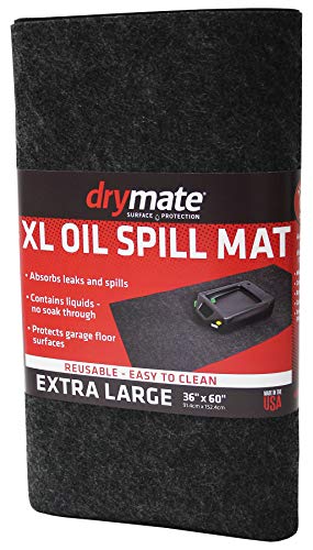 Product Cover Drymate XL Oil Spill Mat (36 Inches x 60 Inches), Premium Absorbent Oil Mat - Reusable/Durable/Waterproof - Oil Pad Contains Liquids, Protects Garage Floor Surface (Made in The USA)