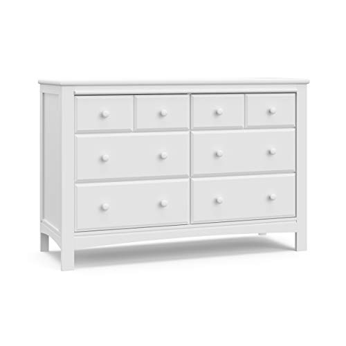 Product Cover Graco Benton 6 Drawer Dresser (White) - Easy New Assembly Process, Universal Design, Durable Steel Hardware and Euro-Glide Drawers with Safety Stops, Coordinates with Any Nursery