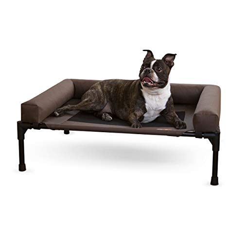 Product Cover K&H Pet Products Original Bolster Pet Cot Elevated Pet Bed Medium Chocolate/Mesh 25