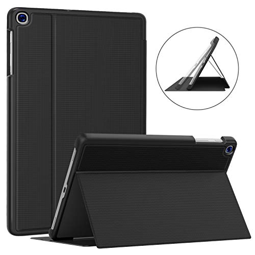 Product Cover Soke Galaxy Tab A 10.1 Case 2019, Premium Shock Proof Stand Folio Case, Multi- Viewing Angles, Soft TPU Back Cover for Samsung Galaxy Tab A 10.1 inch Tablet [SM-T510/T515],Black