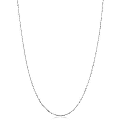 Product Cover Kooljewelry Sterling Silver Round Wheat Chain Necklace (1.1 mm, 1.5 mm, 2 mm or 2.6 mm)