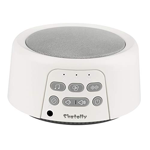Product Cover Skatolly Sleep Sound Machine, White Noise Machine White Noise Sound Machine with 24 High Fidelity Sounds, Mini White Noise Machine Portable, Soft White Noise Machine Suitable for Kids and Adults