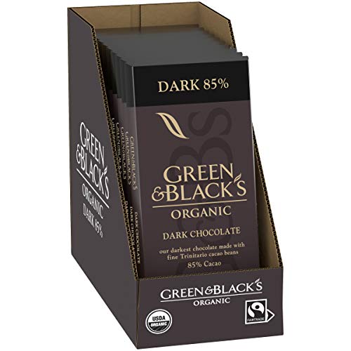 Product Cover Green & Black's Organic 85% Cacao Dark Chocolate Bar, 3.17 Oz, 10 ct