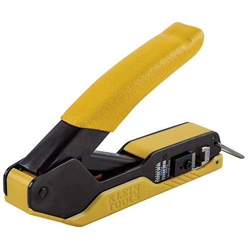 Product Cover Klein Tools VDV226-005 Compact Modular Data Cable Crimper,  for Pass-Thru RJ45 Connectors