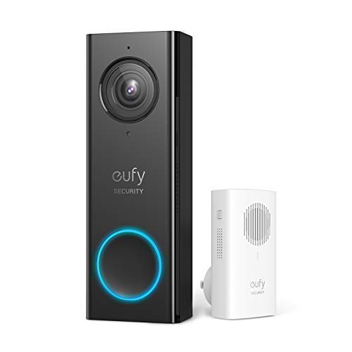 Product Cover eufy Security, Wi-Fi Video Doorbell with 2K HD, 2-way audio, No Monthly Fees (Requires Existing Doorbell Wires, 16-24 VAC, 30 VA or above)