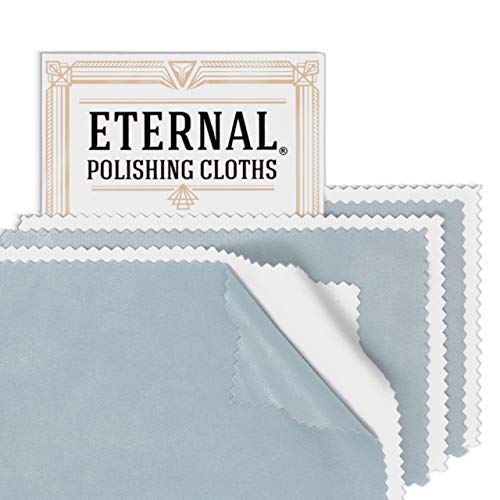 Product Cover Eternal Polishing Cloth Set. Cleans, Removes Tarnish and Protects Jewelry, Watch, Coin, Silver, Gold