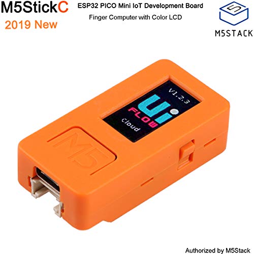 Product Cover M5StickC ESP32 Mini IoT Development Board Official Blockly Module with Color 0.96 inch LCD Color Screen Display, Microphone, Grove Interface, Built-in 4MB Flash for Arduino and UIFlow Programming
