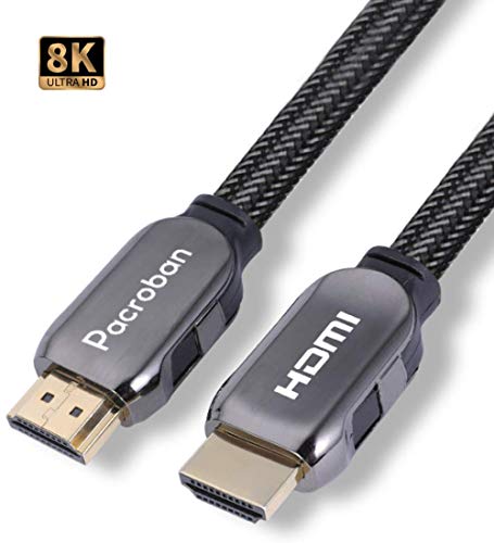 Product Cover Pacroban 8K HDMI 2.1 Cable (3ft) Supports 48Gbps Ultra High Speed, 10K 8K 5K 4K at 120Hz 60Hz, Dynamic HDR & Dolby Atmos