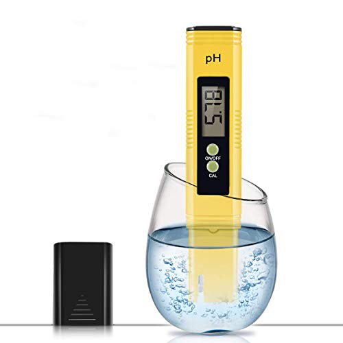 Product Cover Digital PH Meter, PH Meter 0.01 Resolution Pocket Size Water Quality Tester with ATC 0-14 pH Measurement Range for Household Drinking Water, Aquarium, Swimming Pools, Hydroponics