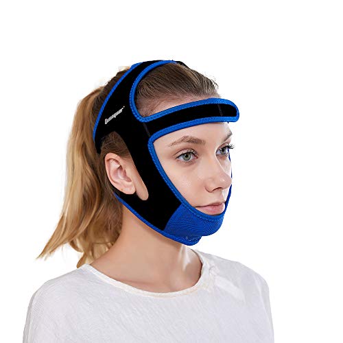Product Cover Anti Snoring Chin Strap - Snore Stopper & Snoring Solution Reduction Sleep Aids- Breathable, Flexible & Easily Adjustable with Non-Slip Strap for Men and Women