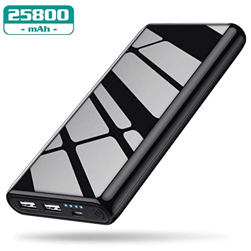 Product Cover Portable Charger Power Bank 25800mAh,Ultra High Capacity External Battery Pack Dual Output Port with 4 LED Indicator Lights Portable Phone Charger for Smartphone,Android Phone,Tablets and More