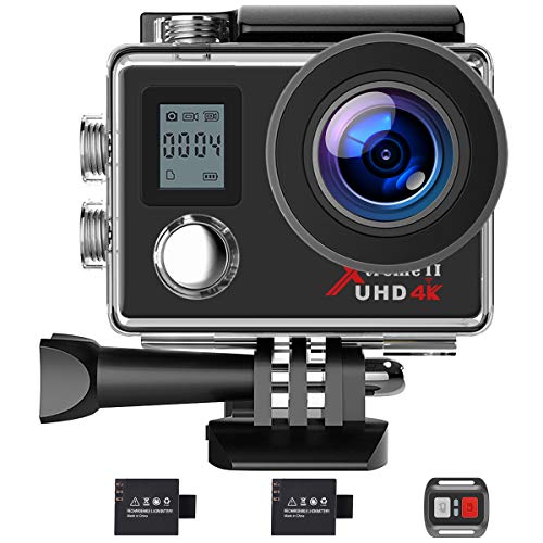 Product Cover Campark Action Camera 4K WiFi Ultra HD Sports Cam Underwater Waterproof 30M 170°Wide-Angle Lens with Remote Control 2 Recharge Batteries and Mounting Accessories Kit