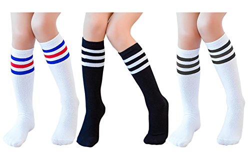Product Cover Knee High Tube Socks for Boys, Girls, Baby, Toddler & Child 3,4 Pairs