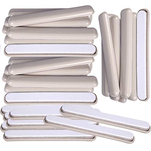 Product Cover 32Pcs 1/2in.X 4in.Bar Self Stick Carpet Sliders Self Adhesive Furniture Moving Slider for Carpet Slider,Self-Adhesive Furniture Slider,Moving Pads Moving Furniture Sliders Furniture Mover Glide Glider