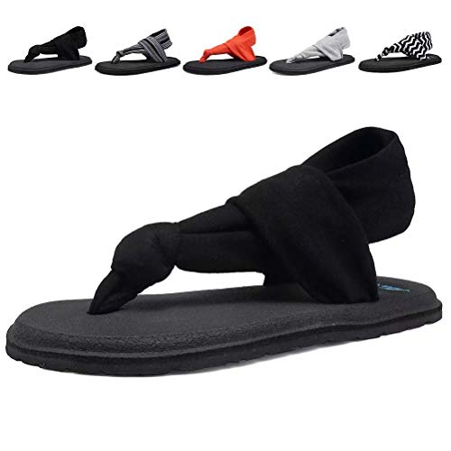Product Cover DESTURE Womens Yoga Sling Flip Flops Mat Thong Sandals Lightweight Shoes Size 6-10