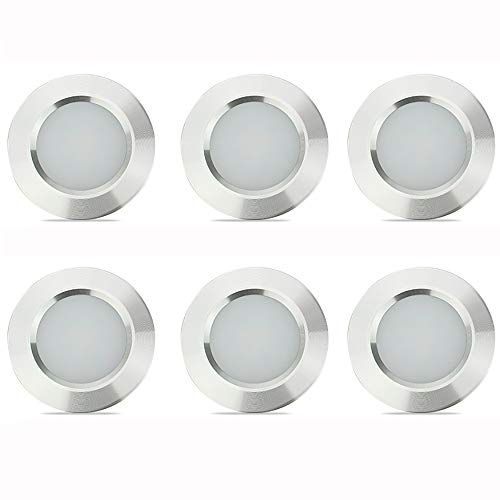 Product Cover 12V Recessed Light for RV Camper Van Trailer - 3W Warm White 270 Lumen Low Voltage (6 Pack)