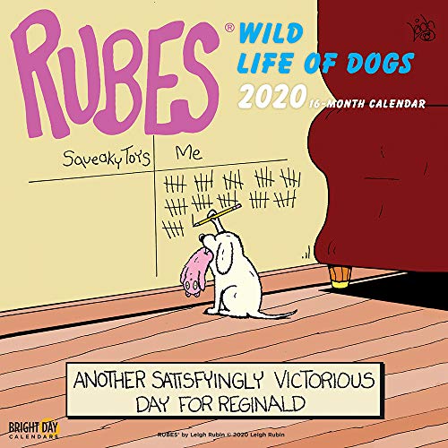 Product Cover 2020 Rubes Wild Life of Dogs Wall Calendar by Bright Day, 16 Month 12 x 12 Inch, Funny Novelty Comic Strip Animal Cat Dog Canine
