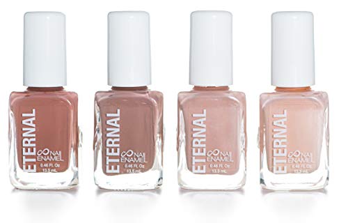 Product Cover Eternal 4 Collection - Set of 4 Nail Polish: Long Lasting, Mirror Shine, Quick Dry, Neutral Colors (Wild Nudes)