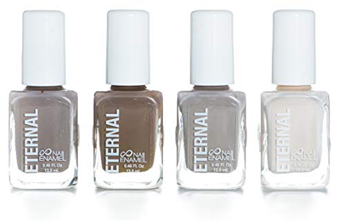Product Cover Eternal 4 Collection - Set of 4 Nail Polish: Long Lasting, Mirror Shine, Quick Dry, Neutral Colors (Beach Walk)