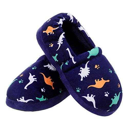 Product Cover MIXIN Little Kids Boys Indoor House Slip-on Slippers Soft Warm Memory Foam
