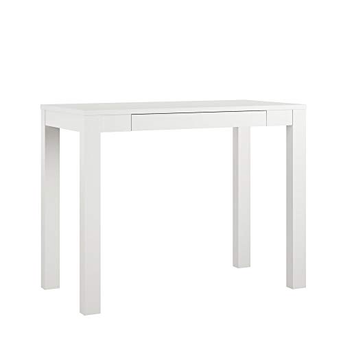 Product Cover AmazonBasics Wooden Desk with Drawer - 39-Inch, White, BIFMA Certified