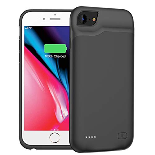Product Cover Battery Case for iPhone 6/6s/7/8, 6000mAh Portable Protective Charging Case Compatible with iPhone 6/6s/7/8 (4.7 inch) Rechargeable Extended Battery Charger Case (Black)