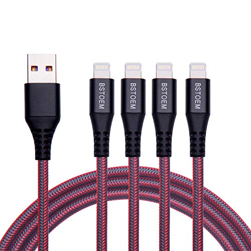Product Cover iPhone Charger Cable (4Pack 3FT) Charging Cord 3 Feet for Apple iPhone XR/X/8/8 Plus/7/7 Plus/6/6s/Plus/SE/5c/5s/5 iPad Air 2/Mini/Max 3 Foot Charger Wire