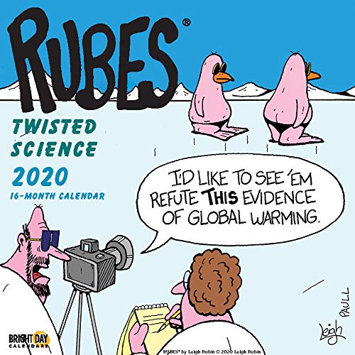 Product Cover 2020 Rubes Twisted Science Wall Calendar by Bright Day, 16 Month 12 x 12 Inch, Humor Jokes Laughs Scientist Chemist Novelty Comic Strip