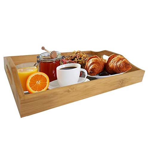 Product Cover Bluehouse Bamboo serving tray with handle 12