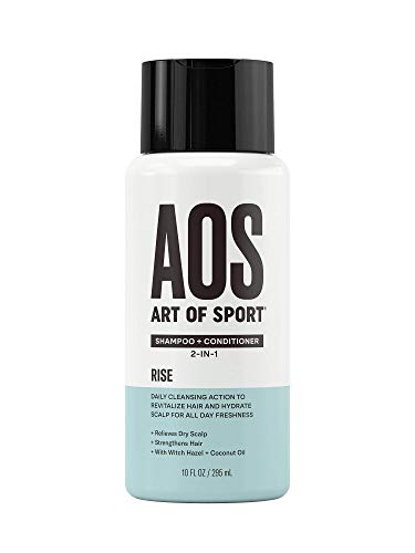 Product Cover Art of Sport Sulfate Free Shampoo and Conditioner, Rise Scent, Men's Shampoo for Dry Scalp, Hair Strengthening with Hydrating Coconut Oil, For all Hair Types, 10 oz