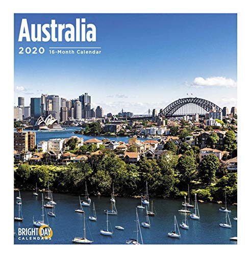 Product Cover 2020 Australia Wall Calendar by Bright Day, 16 Month 12 x 12 Inch, Beautiful Travel Destination