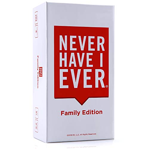 Product Cover Never Have I Ever | Family Edition Ages 8+ | Fun Party Game for The Whole Family - Laugh About Your Past and Relive Your Funny Life Stories